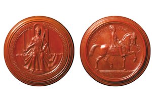 أول ختم عظيم لجورج السادس ، ج .1938 (شمع) بواسطة جورج كروجر جراي